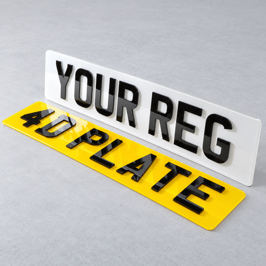 4D 3mm Number Plates