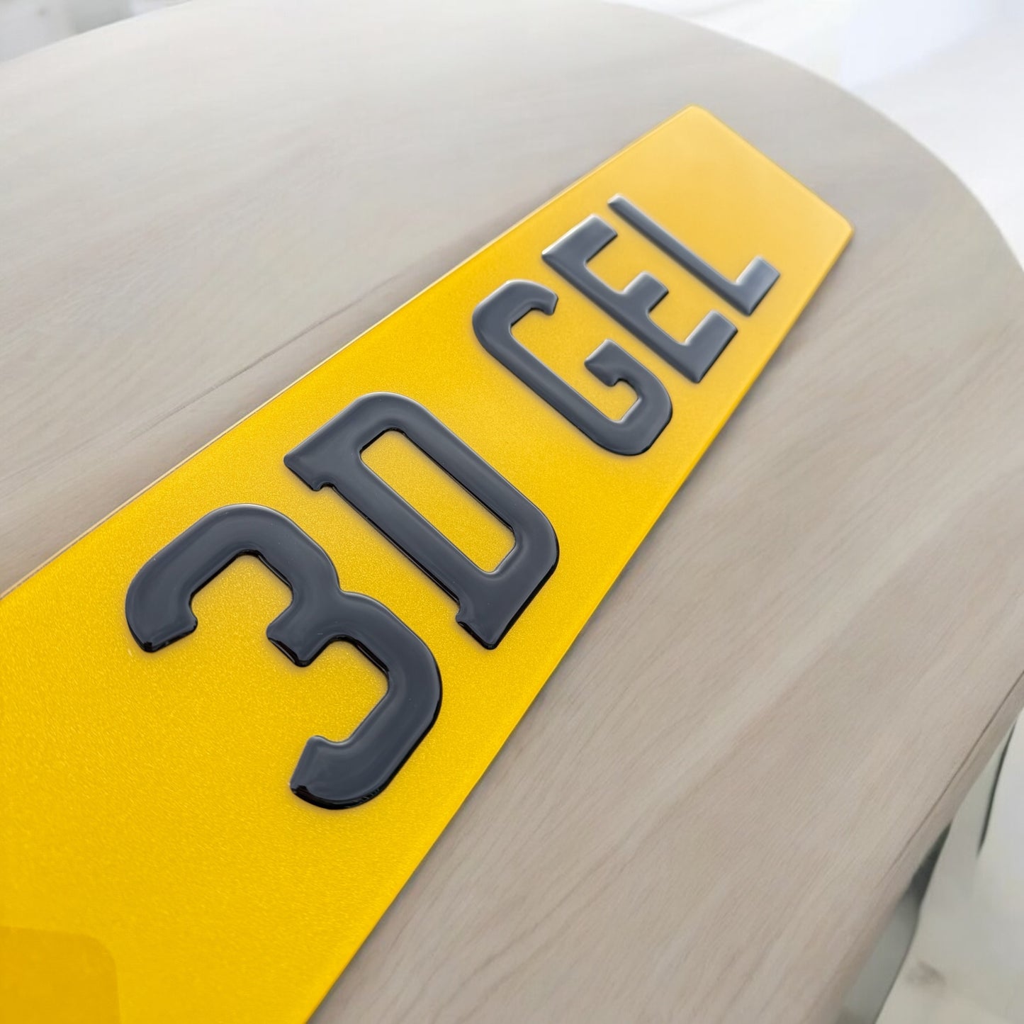 3D Gel Number Plates