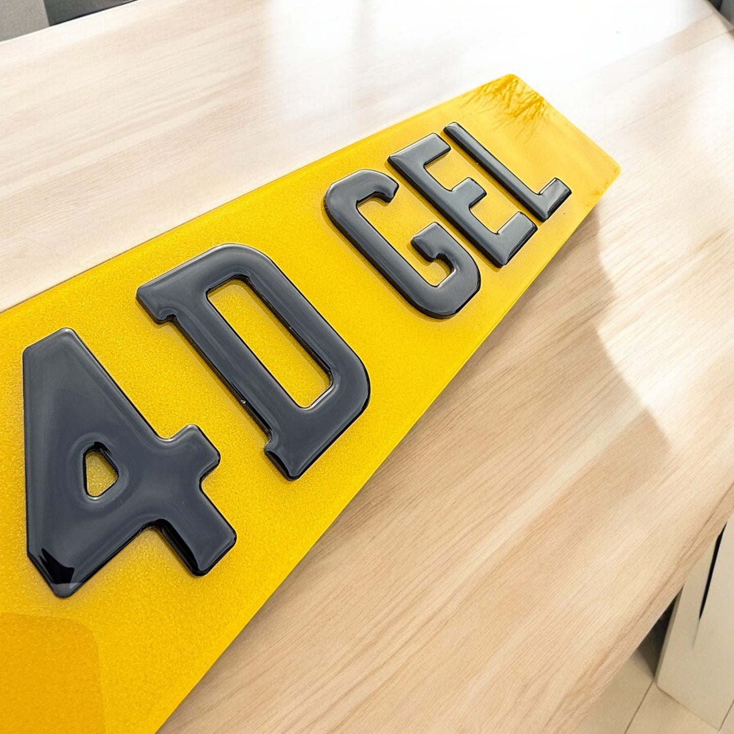 4D Gel Number Plates