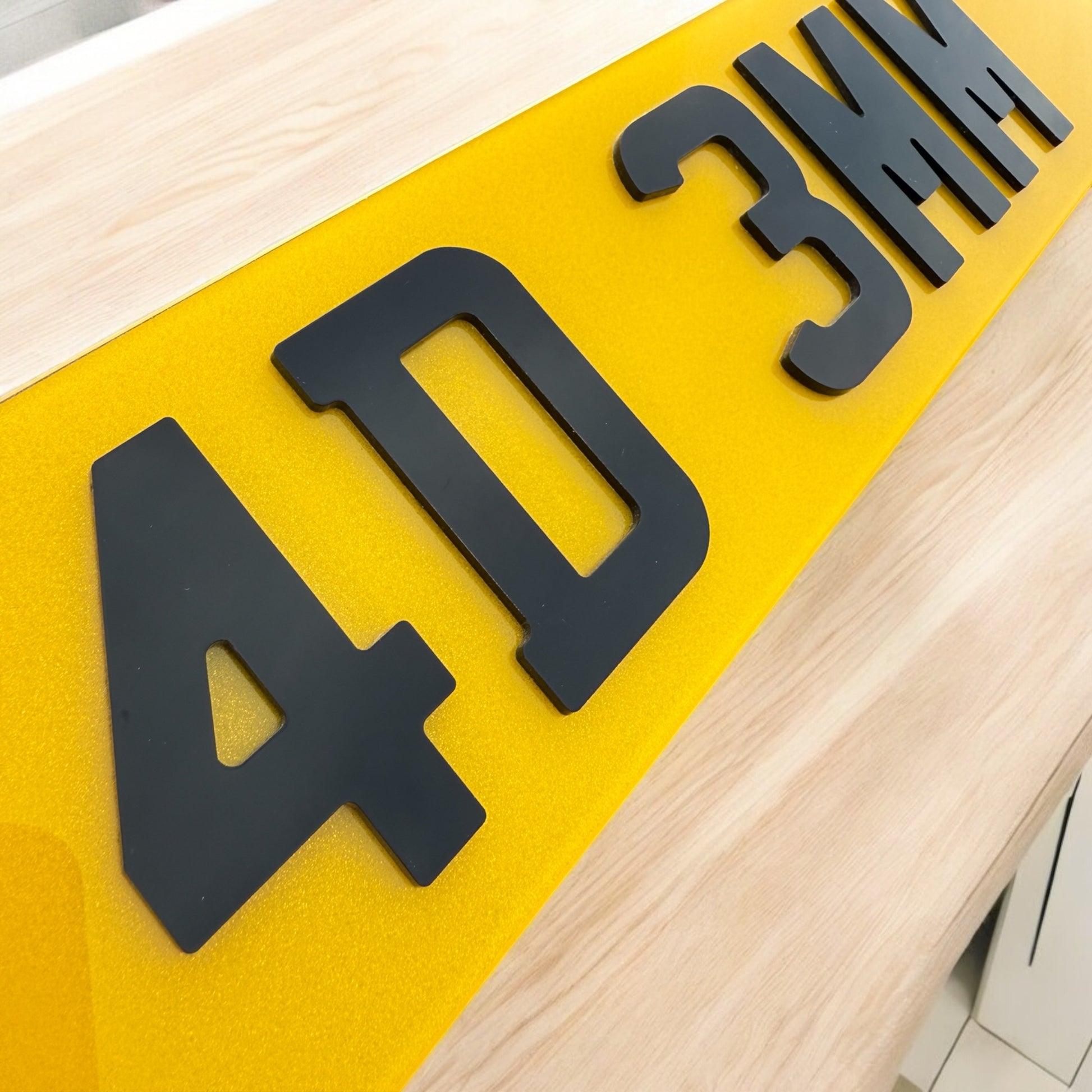 4D 3mm Number Plates - Plateology