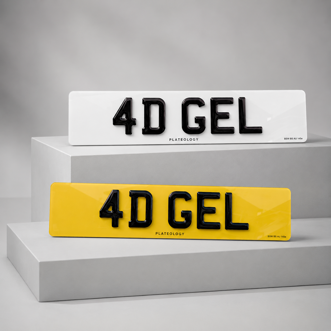4D Gel Number Plates - Plateology