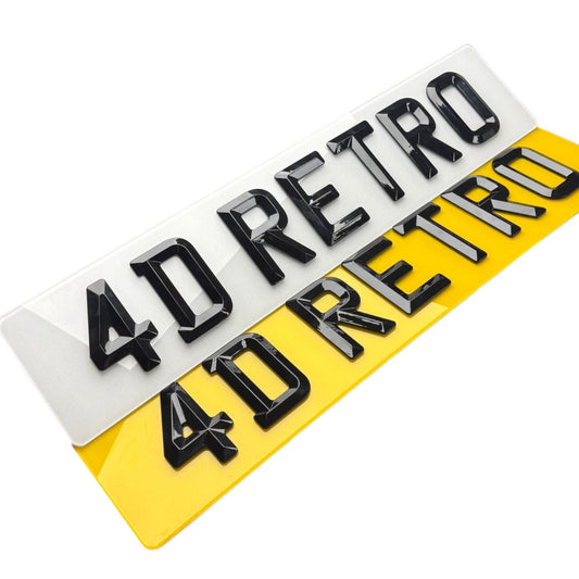 4D Retro Number Plates - Plateology