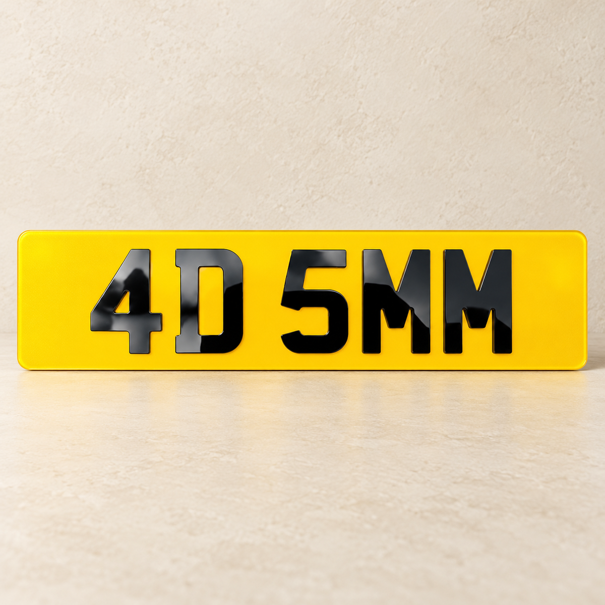 4D 5mm Number Plates