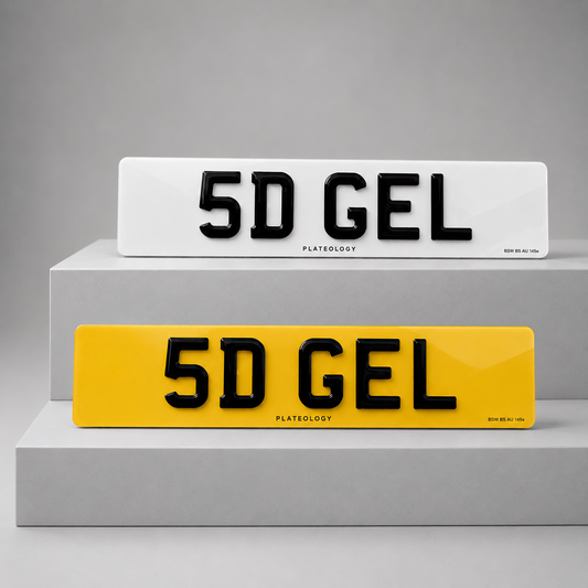 5D Gel Number Plates - Plateology