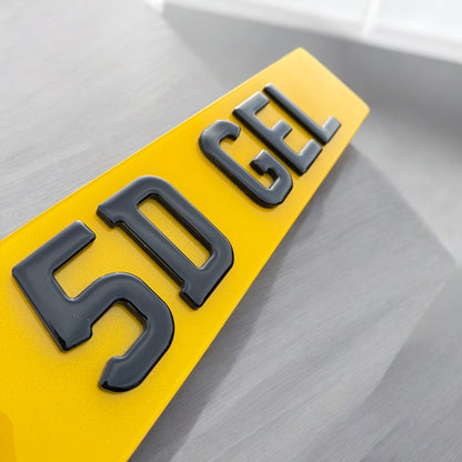 5D Gel Number Plates - Plateology