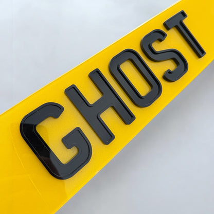 4D Ghost Number Plates - Plateology