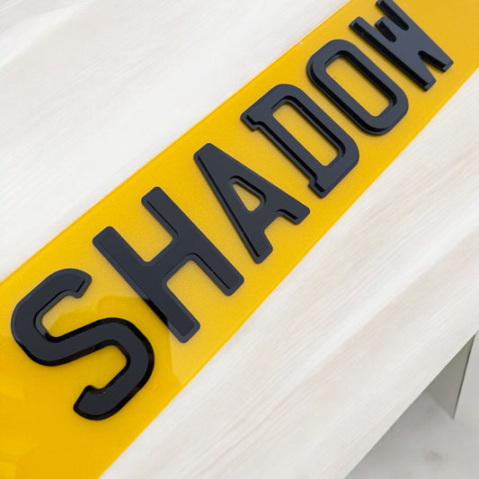 Shadow Number Plates