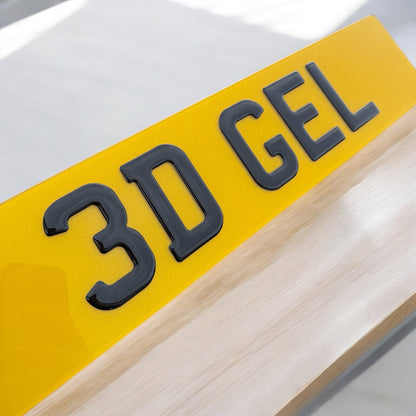 3D Gel Number Plates - Plateology