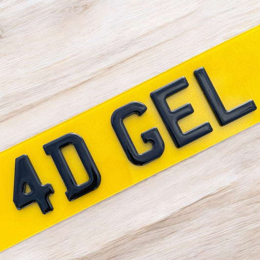 4D Gel Number Plates