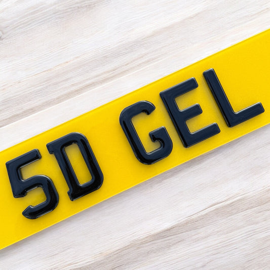 5D Gel Number Plates