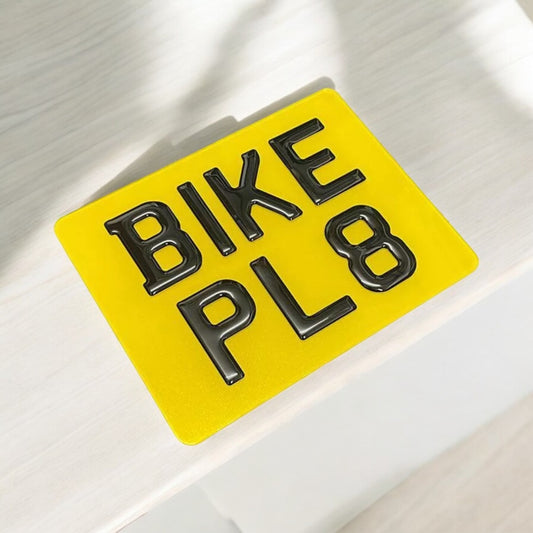 3D Gel Motorbike Plate