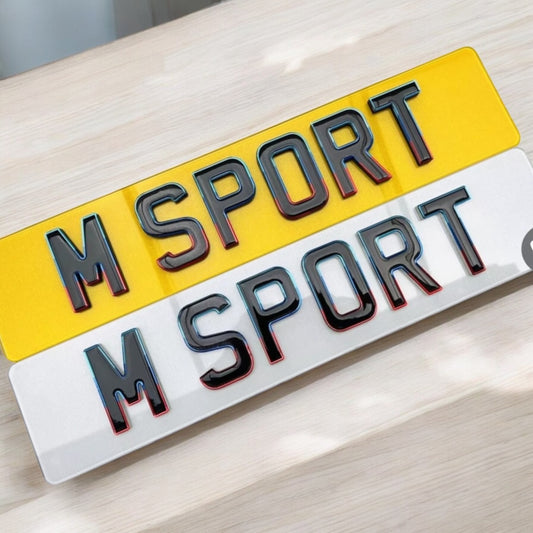 M Sport Number Plate