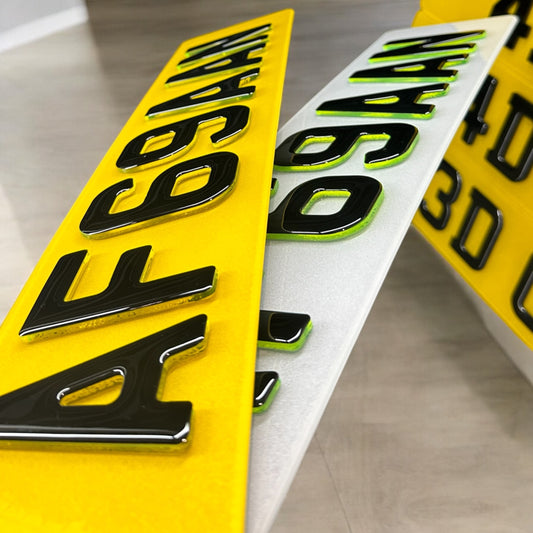 4D Neon Number Plates