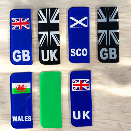 4D Number Plate Badges