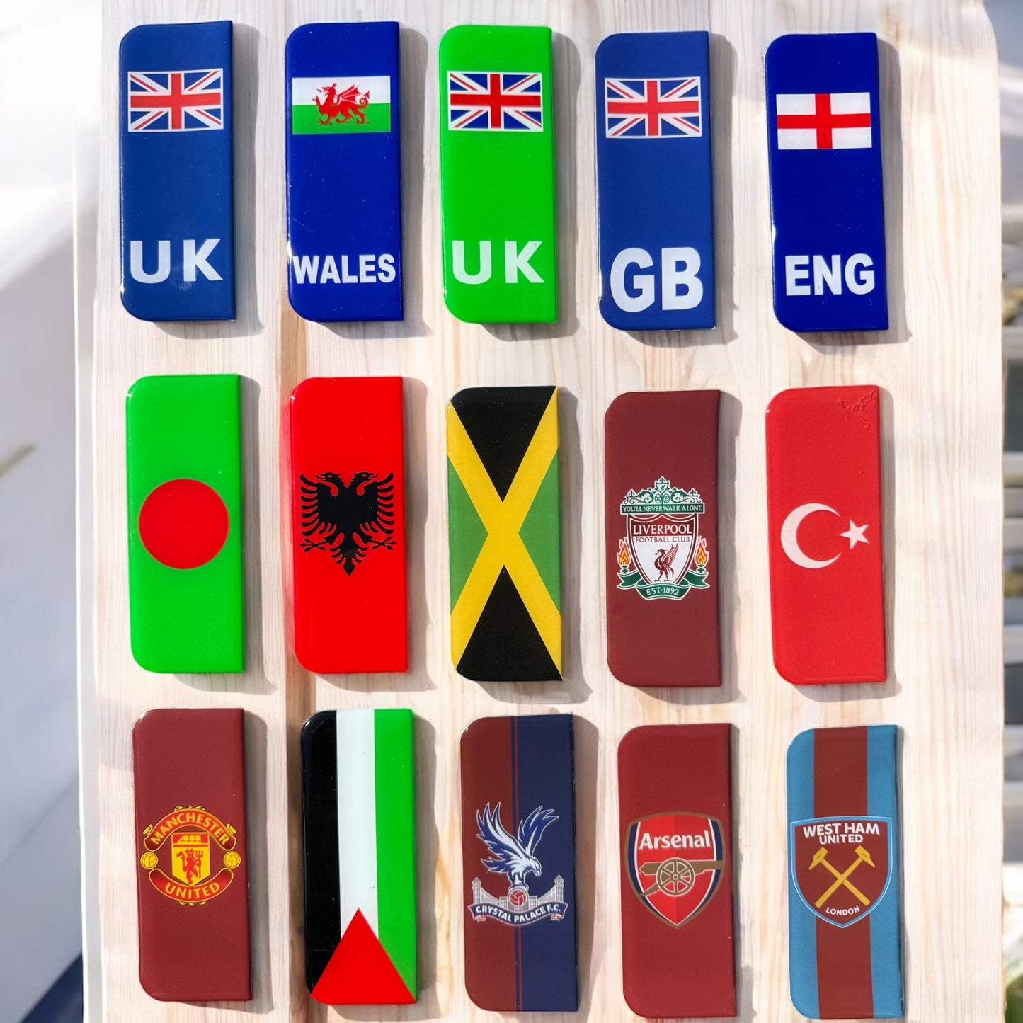 3D Gel Number Plate Badges