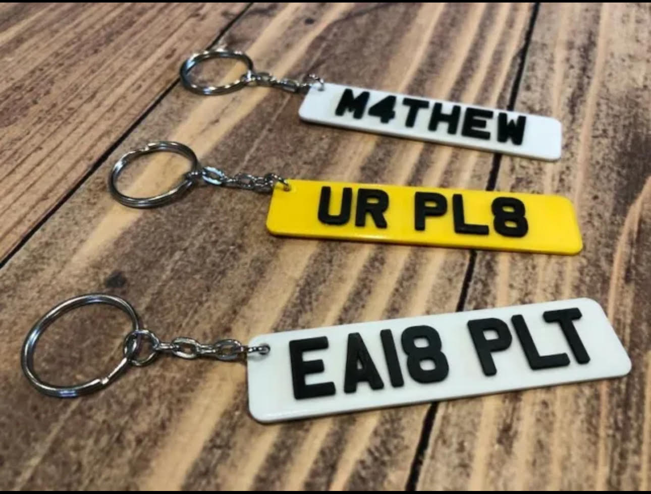 4D Number Plate Keyrings – Plateology