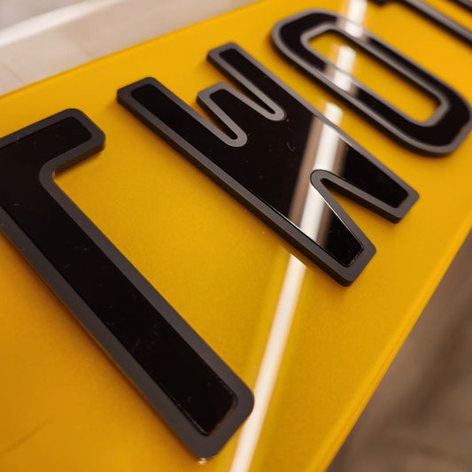 Two Tone Number Plates